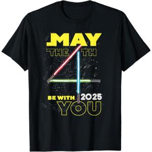 imageStar Wars May the 4th Be With You 2025 Lightsabers TShirtBlack