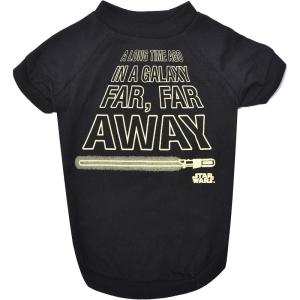 imageStar Wars Pets Dog Tee  Galaxy Far Far Away  Black Soft Dog Shirt MediumBlack