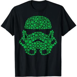 imageStar Wars Stormtrooper Clovers St Patricks Day Disney TShirtBlack