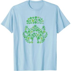 imageStar Wars Stormtrooper Green Shamrocks St Patricks Day TShirtBaby Blue