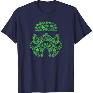 imageStar Wars Stormtrooper Green Shamrocks St Patricks Day TShirtNavy Blue
