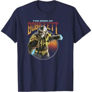 imageStar Wars The Book Of Boba Fett Black Krrsantan Combat Pose TShirtNavy Blue