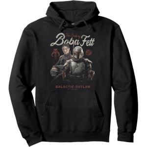 imageStar Wars The Book Of Boba Fett Group Shot Portrait Pullover HoodieBlack