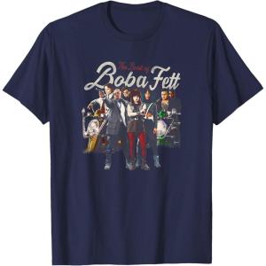 imageStar Wars The Book Of Boba Fett Mos Espa Bikers TShirtNavy Blue