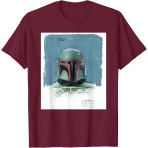 imageStar Wars The Book of Boba Fett Armor TShirtBurgundy