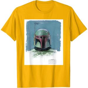 imageStar Wars The Book of Boba Fett Armor TShirtGolden Yellow