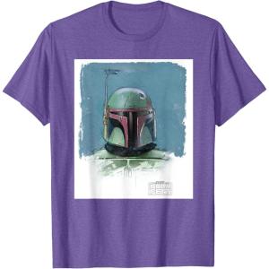 imageStar Wars The Book of Boba Fett Armor TShirtPurple Heather