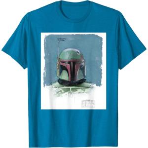 imageStar Wars The Book of Boba Fett Armor TShirtSapphire Blue