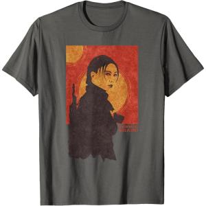 imageStar Wars The Book of Boba Fett Fennec Shand Red Tatooine TShirtAsphalt Grey