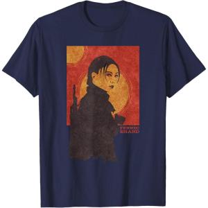 imageStar Wars The Book of Boba Fett Fennec Shand Red Tatooine TShirtNavy Blue