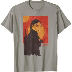 imageStar Wars The Book of Boba Fett Fennec Shand Red Tatooine TShirtSlate Grey
