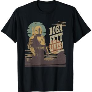 imageStar Wars The Book of Boba Fett Lives TShirtBlack