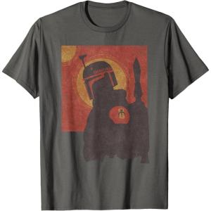 imageStar Wars The Book of Boba Fett Red Tatooine TShirtAsphalt Grey