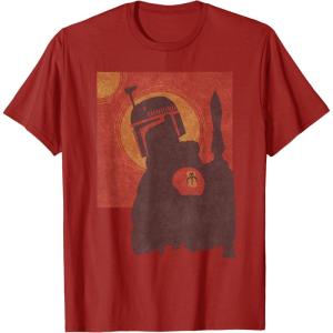 imageStar Wars The Book of Boba Fett Red Tatooine TShirtCranberry Red