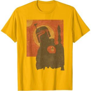 imageStar Wars The Book of Boba Fett Red Tatooine TShirtGolden Yellow