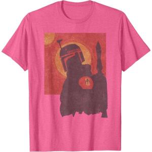 imageStar Wars The Book of Boba Fett Red Tatooine TShirtPink Heather