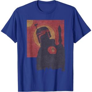 imageStar Wars The Book of Boba Fett Red Tatooine TShirtRoyal Blue