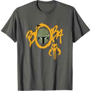 imageStar Wars The Book of Boba Fett Street Art TShirtAsphalt Grey