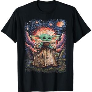 imageStar Wars The Child Starry Night TShirtBlack