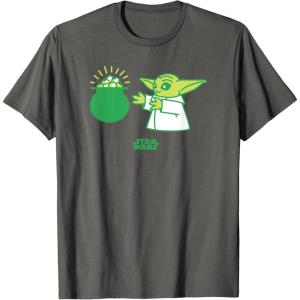 imageStar Wars The Mandalorian St Patricks Day Pot O Gold TShirtAsphalt Grey