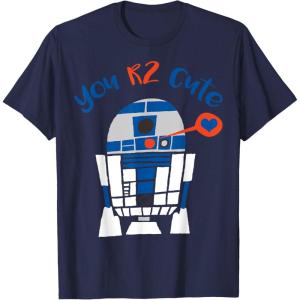 imageStar Wars Valentines Day R2D2 You R2 Cute TShirtNavy Blue