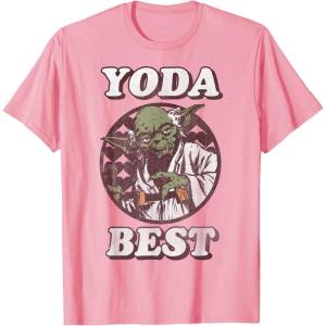 imageStar Wars Valentines Day Yoda Best Vintage TShirtPink