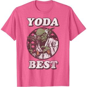 imageStar Wars Valentines Day Yoda Best Vintage TShirtPink Heather
