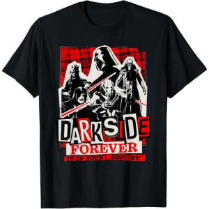 imageStar Wars Villains Darth Vader Dark Side Forever Destiny TShirtBlack