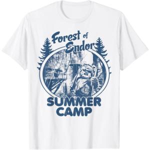 imageStar Wars Wicket Ewoks Endor Forest Summer Camp Disney TShirtWhite