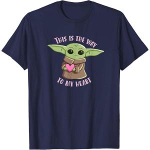 imageThe Mandalorian the Child This is the Way to My Heart TShirtNavy Blue
