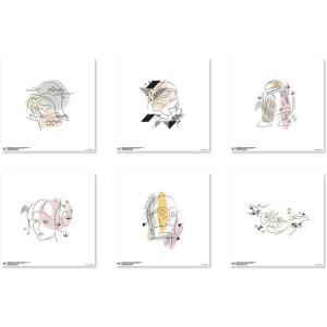 imageTrends International Gallery Pops Star Wars Saga  Modern Art Wall Art Bundle 6Pack Wall Poster 12quot x 12quot Black Frame VersionUnframed Version