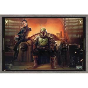imageTrends International Star Wars The Book FettBoba and Fennec Shand Wall Poster 22375quot x 34quot Premium Unframed VersionBarnwood Framed Version