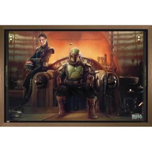 imageTrends International Star Wars The Book FettBoba and Fennec Shand Wall Poster 22375quot x 34quot Premium Unframed VersionBronze Framed Version