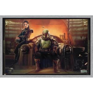 imageTrends International Star Wars The Book FettBoba and Fennec Shand Wall Poster 22375quot x 34quot Premium Unframed VersionGray Framed Version