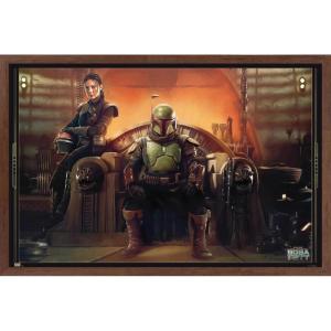 imageTrends International Star Wars The Book FettBoba and Fennec Shand Wall Poster 22375quot x 34quot Premium Unframed VersionMahogany Framed Version