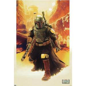 imageTrends International Star Wars The Book of Boba Fett  Boba In Canyon Wall Poster 22375quot x 34quot Premium Unframed VersionPremium Unframed Version