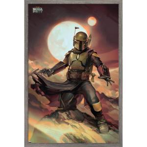 imageTrends International Star Wars The Book of Boba Fett  Boba on Tatooine Wall Poster 22375quot x 34quot Premium Unframed VersionBarnwood Framed Version