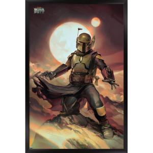 imageTrends International Star Wars The Book of Boba Fett  Boba on Tatooine Wall Poster 22375quot x 34quot Premium Unframed VersionBlack Framed Version