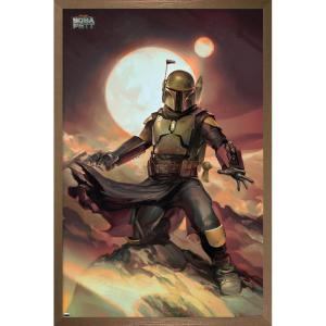 imageTrends International Star Wars The Book of Boba Fett  Boba on Tatooine Wall Poster 22375quot x 34quot Premium Unframed VersionBronze Framed Version