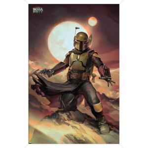 imageTrends International Star Wars The Book of Boba Fett  Boba on Tatooine Wall Poster 22375quot x 34quot Premium Unframed VersionWhite Framed Version
