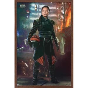 imageTrends International Star Wars The Book of Boba Fett  Fennec Shand Wall Poster 22375quot x 34quot Premium Unframed VersionMahogany Framed Version