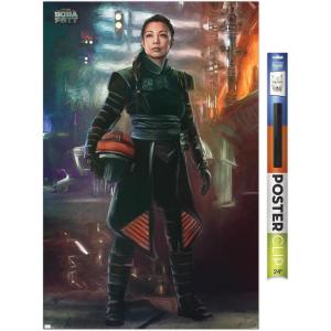 imageTrends International Star Wars The Book of Boba Fett  Fennec Shand Wall Poster 22375quot x 34quot Premium Unframed VersionPremium Poster  Clip Bundle