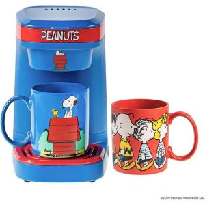 imageUncanny Brands Star Wars Darth Vader and Stormtrooper Single Cup Coffee Maker Gift Set with 2 MugsUPDATED Peanuts 2 Mugs