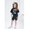 imageSTAR WARS Girls Drop Shoulder TShirt and Bike Shorts Outfit Set Toddler to Big Kid Sizes 2T  1416Black