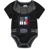 imageSTAR WARS Grogu Baby Boys 5 Pack Bodysuit Creeper Set for InfantsGrey