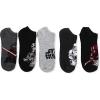 imageSTAR WARS Mens Classic 5 Pack No Show SocksBlack Prime
