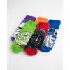 imageSTAR WARS Mens Classic 5 Pack No Show SocksBright Assorted