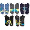 imageSTAR WARS Mens Classic 5 Pack No Show SocksClassic Assorted Logo