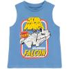 imageSTAR WARS Millennium Falcon Tank Top and Shorts Outfit Set Toddler to Big Kid Sizes 4T  1820Blue  Gray