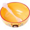 imageSilver Buffalo Star Wars The Mandalorian and The Child Baby Yoda Grogu 4 Pack Rimmed Ceramic Plate Set 8 InchesYellowMulti